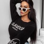 Sweter krótki Kasumi Ola Voga czarny