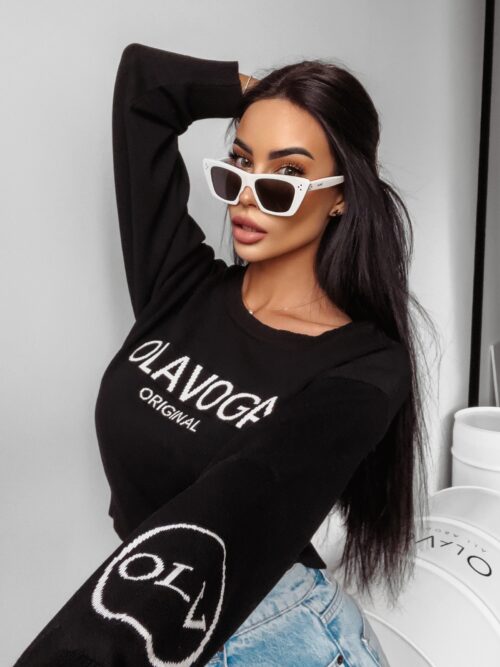 Sweter krótki Kasumi Ola Voga czarny