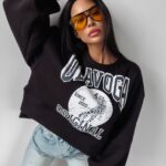 Bluza damska crewneck Oklahoma Ola Voga czarna
