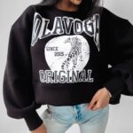 Bluza damska crewneck Oklahoma Ola Voga czarna