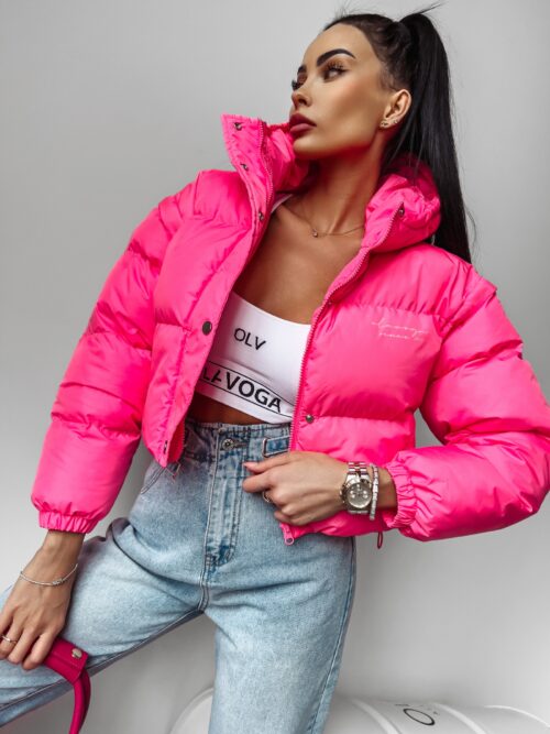 Kurtka/kamizelka puchowa Altia Ola Voga neonowy róż