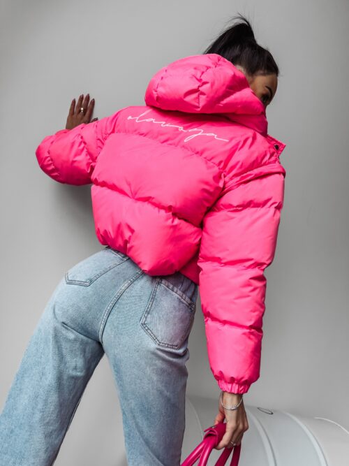 Kurtka/kamizelka puchowa Altia Ola Voga neonowy róż
