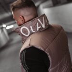 Kamizelka męska PUFFER MEN OLAVOGA beżowa