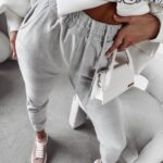 Spodnie dresowe welurowe Supra Ola Voga j.szare