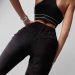 Spodnie dresowe welurowe Supra Ola Voga czarne