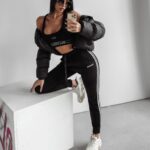 Spodnie dresowe welurowe Supra Ola Voga czarne