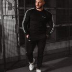 Komplet męski dresowy Stripes Men Ola Voga czarny