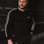 Komplet męski dresowy Stripes Men Ola Voga czarny