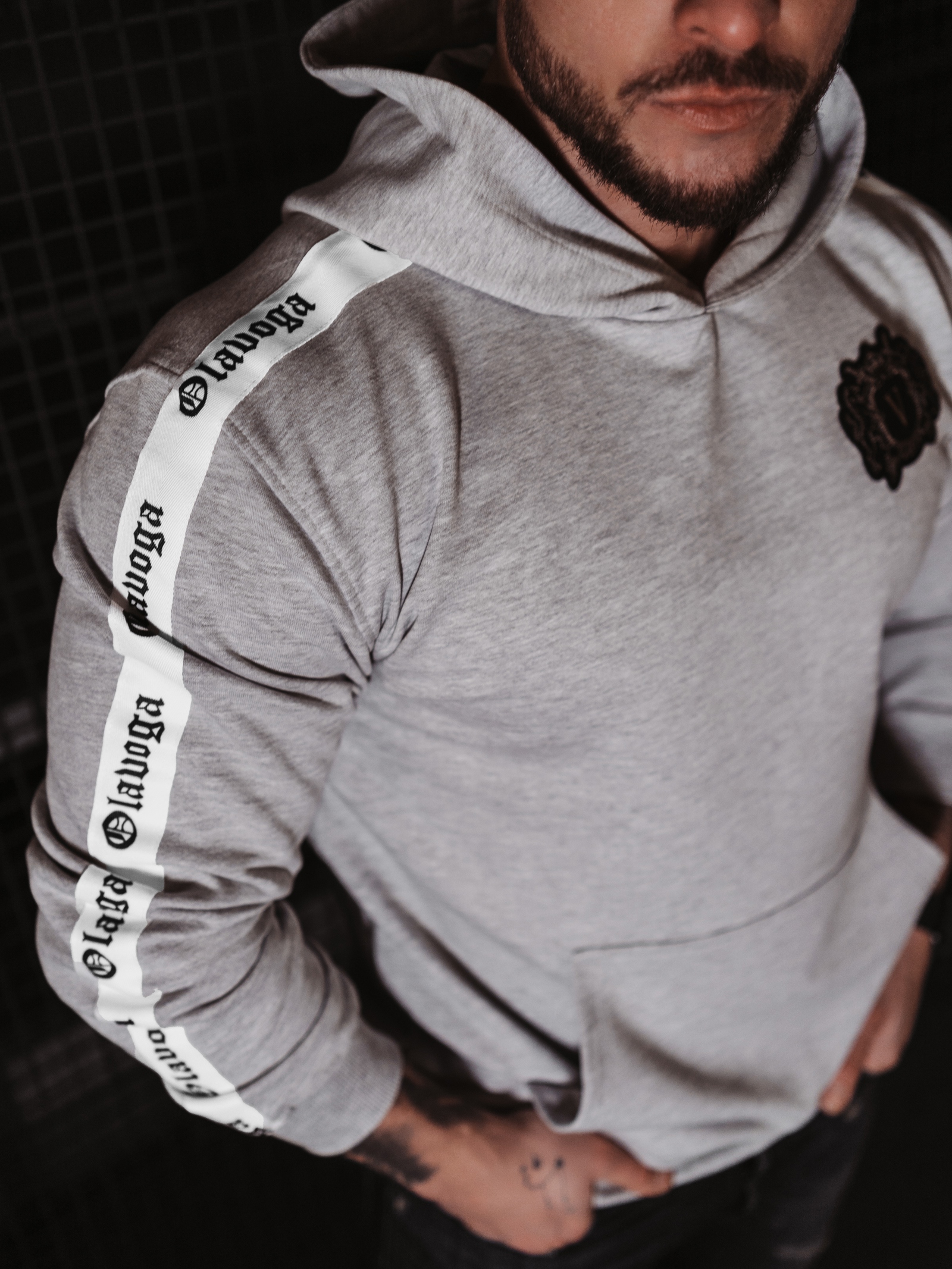 Bluza męska sportowa z lampasem BALANCE OLAVOGA j.szary Bluza męska sportowa z lampasem BALANCE OLAVOGA j.szary