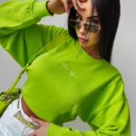 Bluza dresowa Tanes Ola Voga limonkowa