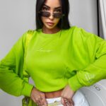 Bluza dresowa Tanes Ola Voga limonkowa