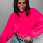 Bluza dresowa Tanes Ola Voga neonowy róż