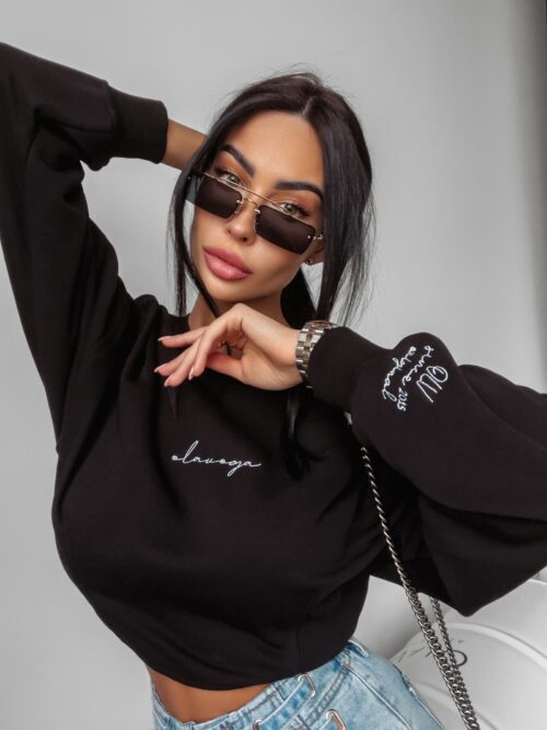 Bluza dresowa Tanes Ola Voga czarna