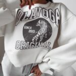 Bluza damska crewneck Oklahoma Ola Voga ecru