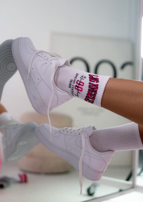 Skarpetki damskie sportowe Los Angeles białe