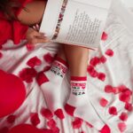 Skarpetki damskie "moje serce należy do męża" białe