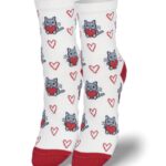 Skarpetki bawełniane Kitty ecru