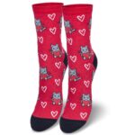 Skarpetki bawełniane Kitty czerwone