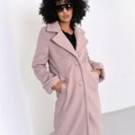 Płaszcz z baranka MC DOLLY pudrowy