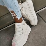 Buty sportowe Madam Foseco beżowe