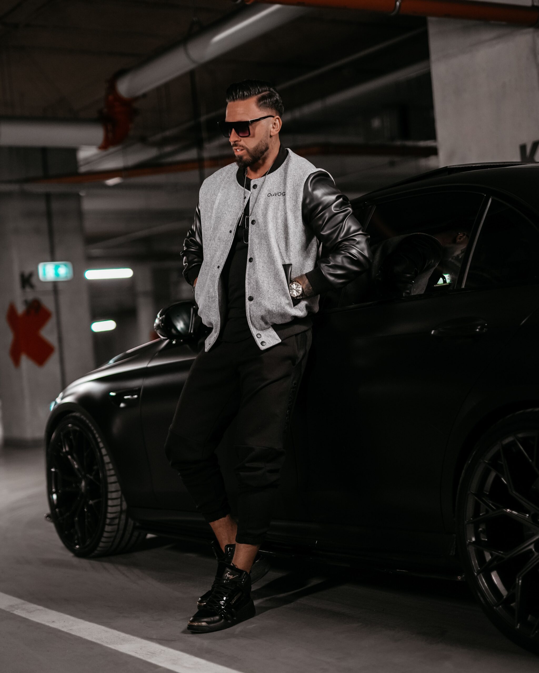 Kurtka męska bomberka Blank Ola Voga szara Kurtka męska bomberka Blank Ola Voga szara