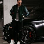 Kurtka męska bomberka Blank Ola Voga butelkowa