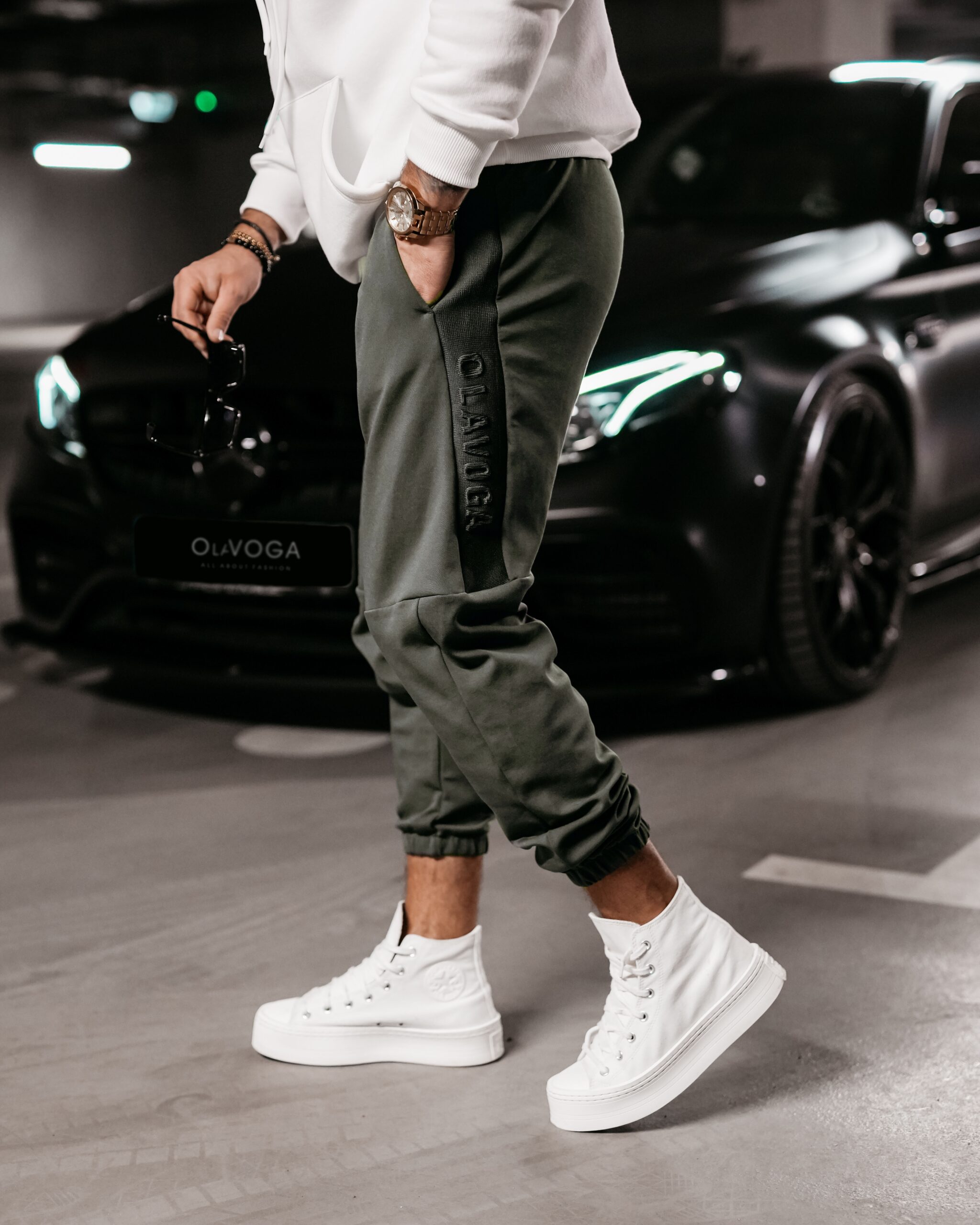 Spodnie dresowe męskie Forest Ola Voga khaki Spodnie dresowe męskie Forest Ola Voga khaki