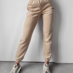 Spodnie sportowe dzianinowe Ambros Ola Voga beżowe