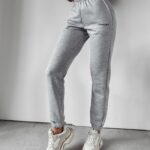 Spodnie sportowe dzianinowe Ambros Ola Voga szare