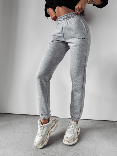 Spodnie sportowe dzianinowe Ambros Ola Voga szare