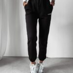 Spodnie sportowe dzianinowe Ambros Ola Voga czarne