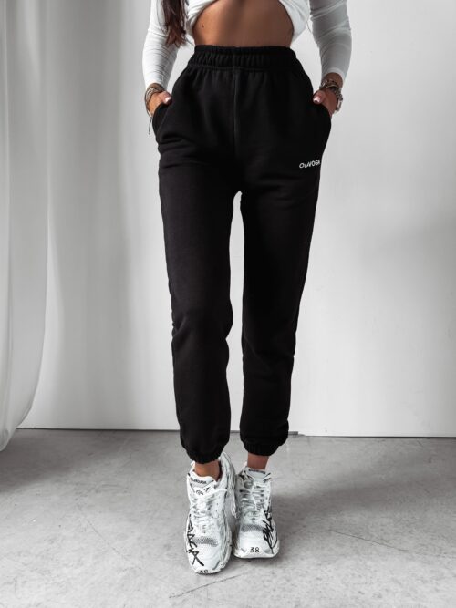 Spodnie sportowe dzianinowe Ambros Ola Voga czarne