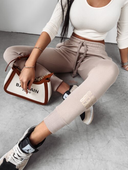 Spodnie jogger dresowe Herbie Ola Voga beżowe