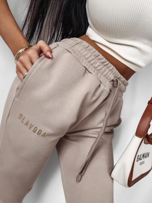 Spodnie jogger dresowe Herbie Ola Voga beżowe