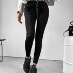 Spodnie dzianinowe SACHET OLAVOGA czarne