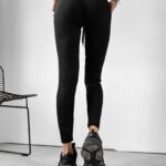 Spodnie dzianinowe SACHET OLAVOGA czarne