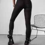 Spodnie wyszczuplające jeansowe LEA OLAVOGA czarne