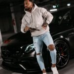 Bluza męska hoodie kangurka Eagle Ola Voga beżowa