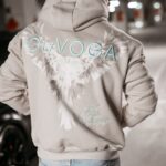 Bluza męska hoodie kangurka Eagle Ola Voga beżowa