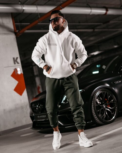 Bluza męska hoodie kangurka Eagle Ola Voga ecru