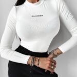 Bluzka BASIC gładka Jenny Ola Voga ecru