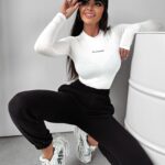 Bluzka BASIC gładka Jenny Ola Voga ecru