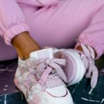 Buty sportowe Madam Cendis pudrowe