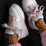 Buty sportowe Madam Cendis pudrowe