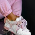 Buty sportowe Madam Cendis pudrowe