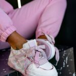 Buty sportowe Madam Cendis pudrowe