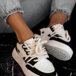 Buty sportowe Madam Panda czarno-kremowe