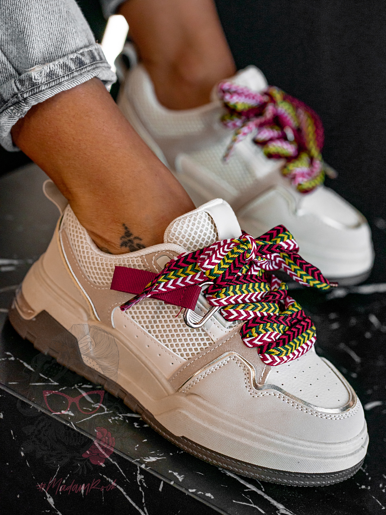 Buty sportowe Madam Cendis beżowe