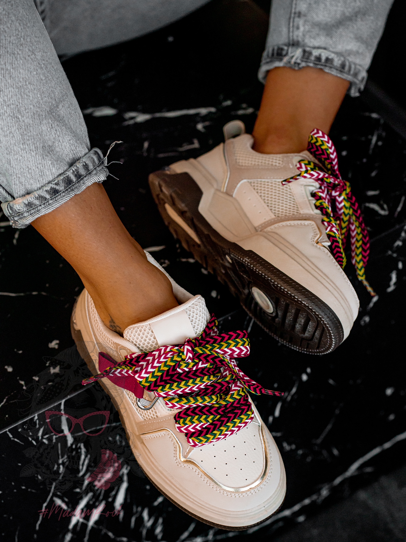 Buty sportowe Madam Cendis beżowe Buty sportowe Madam Cendis beżowe