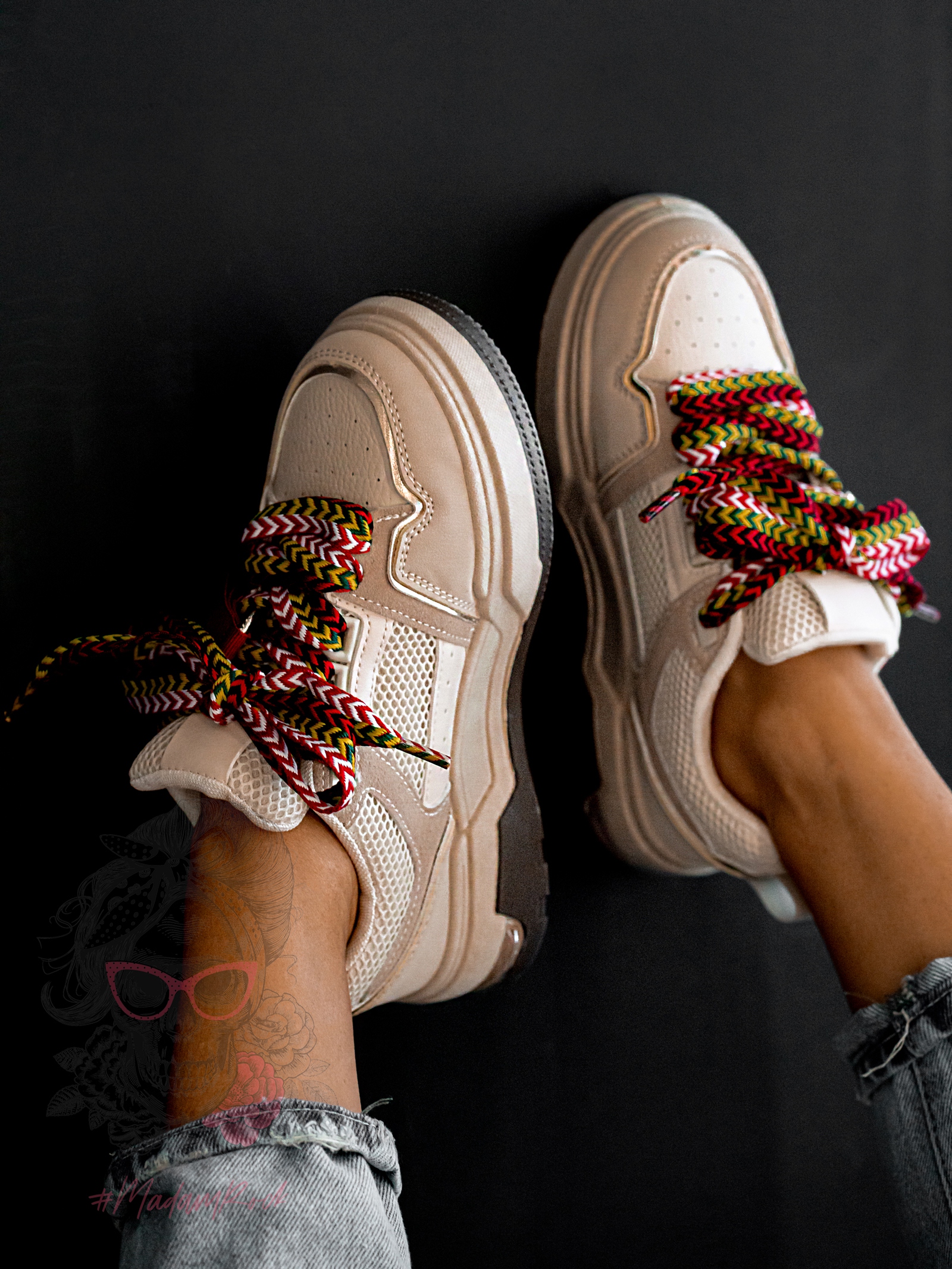 Buty sportowe Madam Cendis beżowe Buty sportowe Madam Cendis beżowe